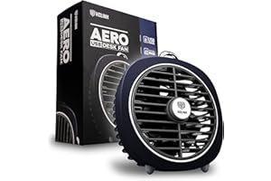 ‎KOLINK KOLINK Aero Klein, Mobil USB-Lüfter 5v dunkelblau, Gefühl Arctic Breeze mit Mini Ventilator, Leise USB Fan statt Klimaanlage auf Ihrem Laptop oder PC