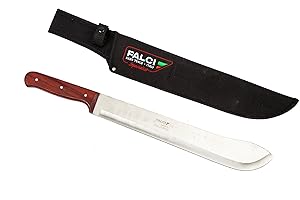 Falci 290135-10L Machete Lucido con Manico in Legno, 36 cm, Grigio, 47x4x2 cm