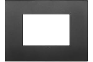 Vimar 19653.71 Arké Plaque Classic 3 modules, technopolymère, noir