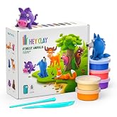 Hey Clay Yaratıcı Kil Seti - Forest Animals &Ccedil;ok Renkli