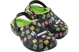 Get Trend Zoccoli Bambino e Adolescenti, Invernale Fodera in Pile Pantofole Invernali, Cinturino Slip-on, Regalo Ragazzo