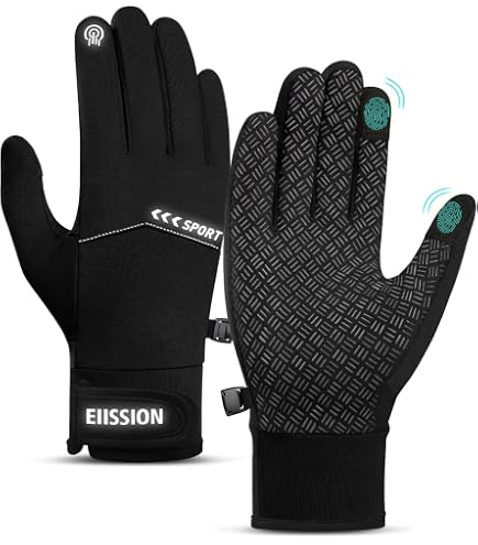 SAWANS Guanti Invernali Termici Uomo/Donna | Touch Screen, Antiscivolo Per Corsa, Bici, Sci E Guida | Vestibilità Aderente