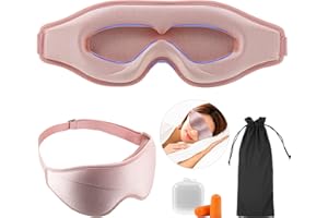 Schlafmaske Frauen 3D Schlafbrille bequem Augenmaske Rosa, kein Druck auf Augen, wiegt nur 35 g, atmungsaktive Kinder weich A
