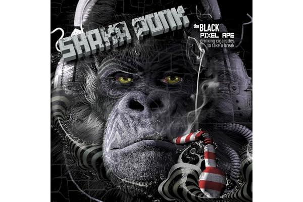 The Black Pixel Ape ( Drinking Cigarettes To Take a Break)