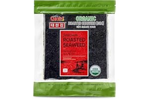 CHOI'S 1 DAECHUN LAVER CO., LTD. Organiczne sushi Nori, możliwość ponownego zamknięcia, złoty produkt, koreański, 50 arkuszy