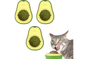 SUOXU 3 Pcs Catnip Ball Cat Toy Cat Treat,Cat Teeth Grinding Chew teeth cleaning roller exerciser indoor Interactive Cat toys Kitten