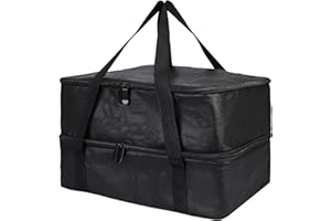 musbus Insulated Casserole Carrier Bag - Casserole Dish Carrier, Hot & Cold Food Carry Bag Potluck Parties, Lasagna Holder Tote for Picnics,Beaches,Traveling or Gifts, Fits 9”x15”