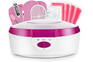 AYITOO Dispositivo per Bagno di Paraffina per mani e Piedi, con Accessori, Vasca per Cera Elettrica, con Cera di Paraffina 265W