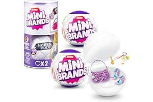 Mini Brands Fashion Série 4 2 Pack de ZURU – Jouet de Collection à Déballer avec 5 Mini Sacs Mode Mystère, Chaussures et Accessoires, Plus de 80 Styles à Collectionner