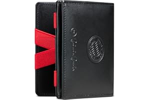 Jaimie Jacobs Flap Boy FC Bayern München Edition Magic Wallet Geldbeutel aus Leder offizieller Fanartikel (Mit Münzfach)