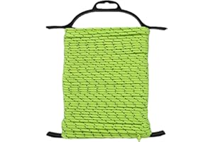 ESW LEISURE Guyline Rope For Tents Awning Camping Strong Lightweight Paracord Guy Ropes Guy Lines Fishing Outdoor Umbrella Bivvy Caravan Gazebo Tarp Windbreak Cord Line (Green & Black, 25 Metres)