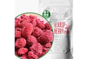Framboise Lyophilisée | Naturel Framboises Séchées | Fruits Seches Lyophilisateur | Fruits Secs Fruits Frais Lyophilisés | Freeze Dried Raspberry | Gefriergetrocknete Himbeeren | ZingyZoo (90g)