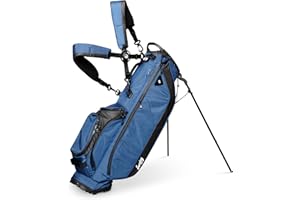 Sunday Golf Ryder Stand Bag: Lightweight Golf Bag, 2.2kg (4.9 lbs), Features Waterproof Zippers, 7 Spacious Pockets, Velcro Glove Holder and Rain Hood. Ideal Golf Stand Bag for Up to 14 Clubs