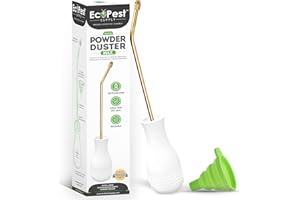 ECOPEST Pulvérisateur de Poudre de Terre de Diatomées (Très Grande) | Plumeau, Pulvérisateur et Applicateur pour Le Traitement des Punaises de Lit, des Cafards et d'autres Parasites