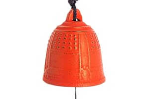 Iwachu MM27025WR Cloche de Feng Shui Grand Rouge 40 cm
