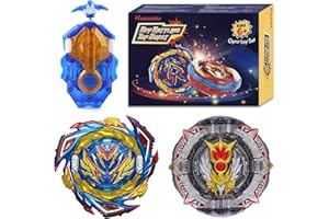 Hozuumo Bey Arena Blade Burst Turbo Set, 4D Metall Fusion Kampf Kreisel, Mit Battling Top B-184 Launcher,Geschenk-Sets für Kinder-B03