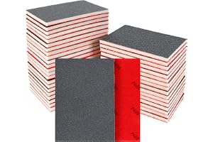 24 st slipsvamp-set – 400 slipdynor, flexibla sandpappersblock grova och fina, skumslipdynor tvättbara och återanvändbara, vå