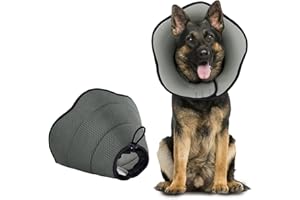 BONTHEE Dog Cone Collar for After Surgery,Adjustable Pet Recovery Collars,Dog Cones Alternative for Extra Large Dogs,Elizabethan Collar for Dogs,E-Collars for Dog Stop Licking Wound(XXL)