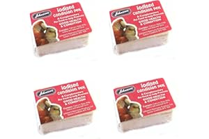 SKYGOLD IODISED CONDITION PECK Iodine Block Budgies Parrots, Cockatiels ect JOHNSON'S (x4)