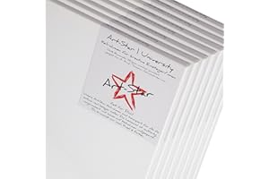 Art-Star 8X Telaio TELATO università 80x100cm | Tele su Telaio 80x100 cm | Tela trattata dopio con campiatura, telai telati Pronti a Essere pinti