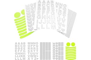 WEIDEBACH® strong reflective stickers,100 pieces reflective bike stickers, bicycle reflective stickers different shapes/colours, bikes stickers reflective on 196.85ft, reflective stickers for clothing