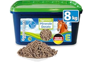 Eggersmann Mein Pferdefutter Golden Mineral 8 kg - Mangime Minerale per Cavalli e Pony - Mangime per Cavalli Ricco di Sostanze nutritive per Una Fornitura ottimale a Tutto Tondo - per completare Il