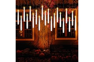AUINSKY Bougie LED Flottantes Set 10pcs, Électrique Flamme Vacillant Bougies avec Télécommande, Bougies à Piles Flottantes Conique pour Maison Halloween Christmas Noël Mariage église Décoration(Moyen)