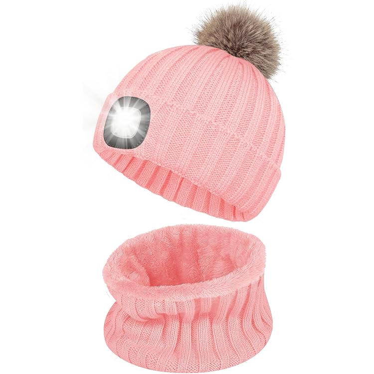 Kestek Strickmütze Grau – Wintermütze Mit LED L Produktbild-Vorschau 5