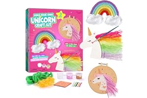 LAOESE Kit de Loisirs Créatifs Licornes pour Enfants, Licorne Cadeau pour Filles 4 5 6 7 8 9-12 Ans Anniversaire, Jeu Bricolage Enfants Fille 6-8 Ans, Jouets Créatif Fille Enfant 4-12 Ans,