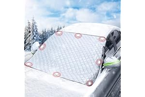 Aoreun Parasol Coche Delantero, Cubierta Parabrisas, Protector Hielo Parabrisas, Coche Sol Sombra,Magnético, Plegable,Protege de Rayos UV,Antihielo y Nieve,Apto a la Mayoría de Coches