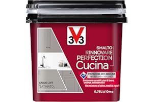V33 SMALTO RINNOVARE PERFECTION CUCINA Grigio Loft Satinato 0,75 L