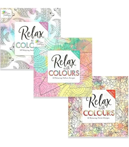 Adult Colouring Book Set For Woen: Coloring Book For Adults Relaxation With 36 Colors Rakers