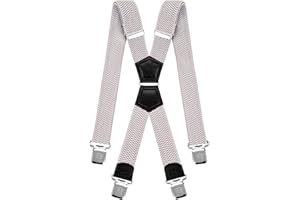 Decalen Bretelle Uomo Donna X Forma Elastici Registrabili Clip molto forti Colori Nero Blu Rosso