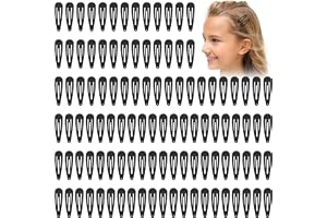 LOPHE Hårspännen för flickor, 110 stycken svarta hårspännen, metallhårspännen för hårstyling, smink, frisöraccessoarer