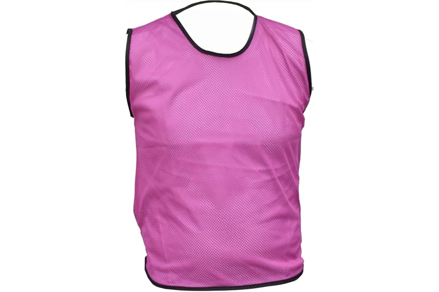 10 Sports Training Bibs Football Netball Rugby Hockey Cricket Volleyball Vests Soccer Sports Club (2XL, 3XL, Adult Youth Junior & Kids)