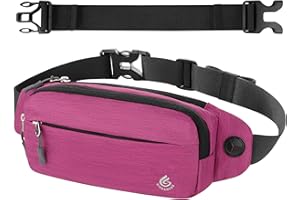 Gisdanchz Gürteltasche Bauchtasche Damen Herren wasserdichte Klein Bauchtasche Hüfttasche Handy Fanny Pack Waist Bag Bum Belt Bags Festival Tasche für Reise Wandern Hundetraining, Magenta-Lila