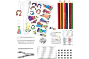 Mooshy Zestaw 218 folii kurczliwej, format A4, breloczek do kluczy, folia termokurczliwa do majsterkowania, w zestawie folia termokurczliwa A4, zamknięcie, ołówki, dziurkacz dla dzieci, do