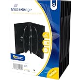 MediaRange - Box35-8 Optical Disc Case - Cases for Optical Discs (Jewel, Black, Plastic, Dustproof, Scratch Resistant)