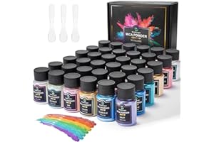 Poudre de Mica de couleur époxy, 36 couleurs * 10g, apSmalltongue proprié pour la couleur de savon, cosmétiques, gloss à lèvres, fard à paupières, bombe de bain, bougie, résine couleur de poudre