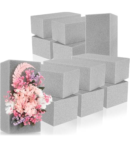 Mousse De Piquage Sèche OASIS® Sec 3 Briques – 23x11x3,6 Cm, Idéale Fleurs Séchées, Soie & Artificielles, Mariage, Déco Église, Anniversaire