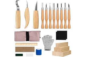ZUSUZU Intaglio Legno,25PCS Strumenti Per Intaglio Del Legno,Set di utensili da intaglio in legno,Kit Intaglio Legno Professionale,Per La Lavorazione Del Legno Fai Da Te Per Principianti E Scultori