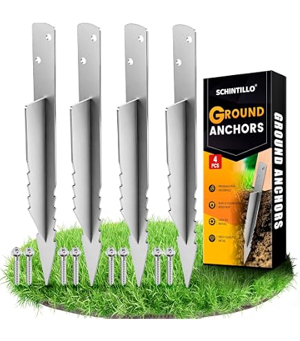 Wickey SolidLock Kit De 10 Anclajes Angulares De Acero Galvanizado 500x45x45 Mm - Con Tornillos Y Tapas, Para Columpios