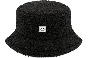 Mimfutu Winter Fischerhut Fluffy Bucket Hat für Damen Herren