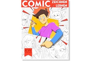 SimplePaper Comic Zeichnen Lernen leicht gemacht - zum ersten eigenen Comic| detaillierte Menschen und Tiere in Proportionen zeichnen lernen