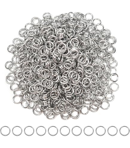 Schlüsselringe/Split Rings 4 Mm Durchmesser - Ca. 290 Stück In Platin