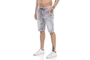 Redbridge Vaqueros Cortos para Hombre Jeans Shorts Denim Estilo Chándal