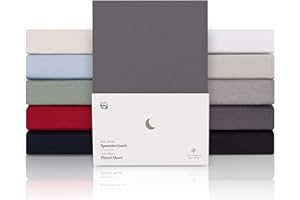 Blumtal® Premium Spannbettlaken 140x200cm Jersey - OEKO-TEX zertifiziertes Bettlaken 140x200cm Baumwolle 100% - Spannbetttuch 140x200 für Matratzen bis 25 cm - Laken 140x200 Spannbettlaken - Anthrazit