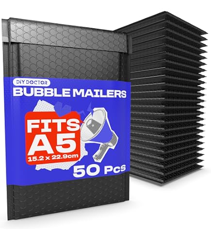 Postmaster A4 Gold Peel & Seal Bubble Mailers – 10 Pack, 220x340mm, FSC Certified, For Shipping