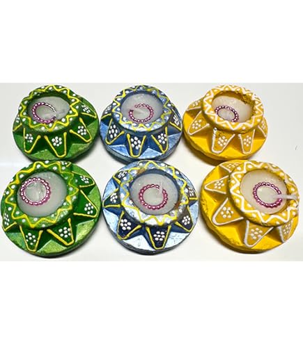 12 Pc Set Multicolor Chalk Work Wax Filled Clay DEVLA Emboss