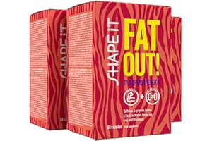 ‎SENSILAB Taurin - Koffein und Grüntee-Extrakt - Kraftvoller Fatburner für Männer und Frauen - Angereichert mit Eisen, Jod, Chrom und Vitamin B3-180 Kapseln für 90 Tage - Sensilab Fat Out! T5 Superstrength